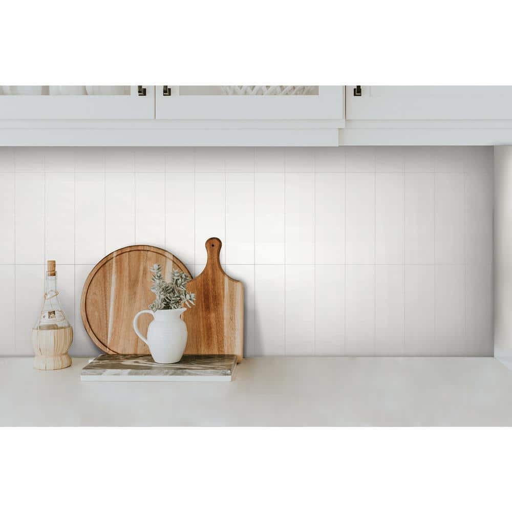 White Subway Peel and Stick Luxury Wall Tiles