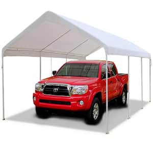 King Canopy Universal Canopy 12 ft. by 20 ft., 1 3/8 in. Steel Frame, 8-Leg, White, C81220PC