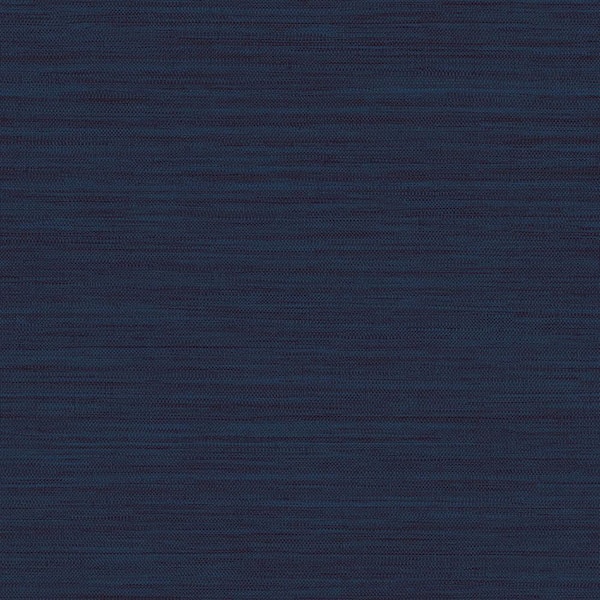 Navy Faux Horizontal Grasscloth Vinyl Peel and Stick Textured Wallpaper Roll (Covers 28 sq. ft.)