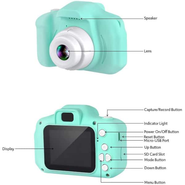 Digital Camera, FHD 1080P Digital Camera for Kids Video Camera with 32GB SD  Card 16X Digital Zoom, Point and Shoot Camera Portable Mini Camera for