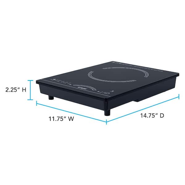 Avanti 1800W 11.75 in. W Portable Induction Cook-Top with 1