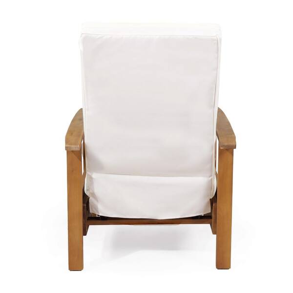 Eita Recliner Patio Chair with Cushions Lark Manor Cushion Color: Sailcloth Beige