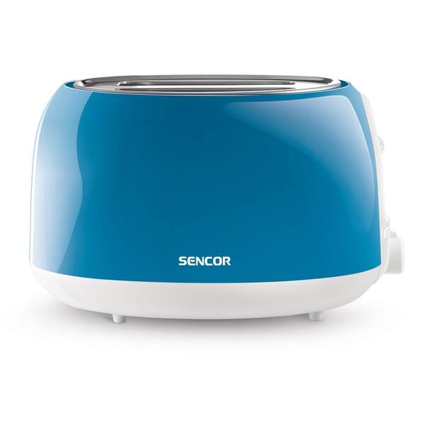 Sencor 2-Slice Solid Turquois Toaster with Crumb Tray and Automatic Shut-Off