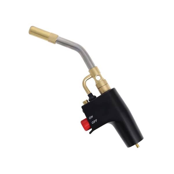 Aluminum Body High Heat Output Propane Torch Head Blue Finish with Trigger Ignition for Welding Brazing Soldering