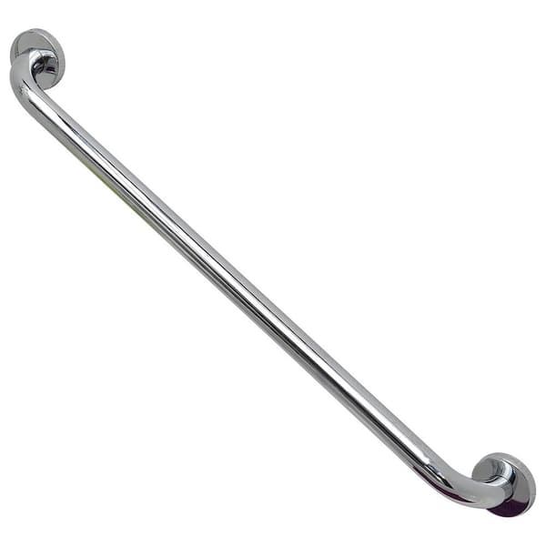 23.6 in. L x 1 in. D Exposed Screw Grab Bar Wall-Mounted, Rust-Resistant Chrome Stainless Steel