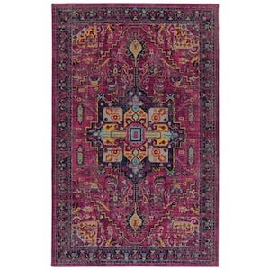 Zuma Beach Pink 7 ft. 10 in. x 10 ft. Indoor/Outdoor Area Rug