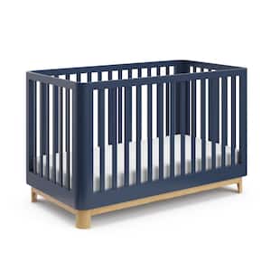 Santos Midnight Blue with Natural 3-in-1 Convertible Crib