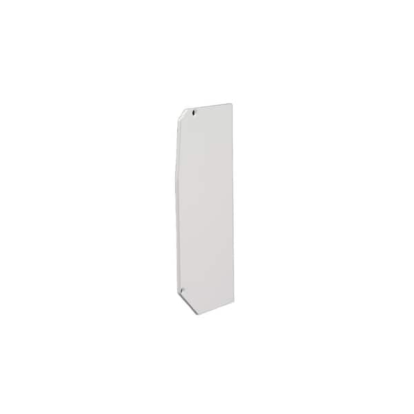 Aluminum End Plate in Brite White