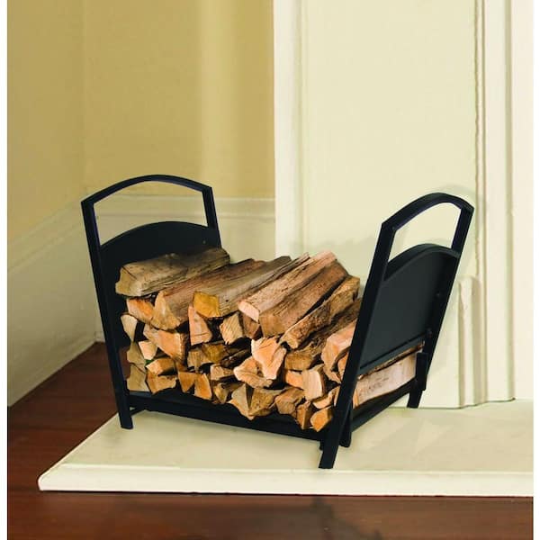Curved Firewood Rack Firewood Holder: Heavy Duty Small Firewood Holder for  Fireplace Indoor - Outdoor Log Rack Wood Holder 30-Inch