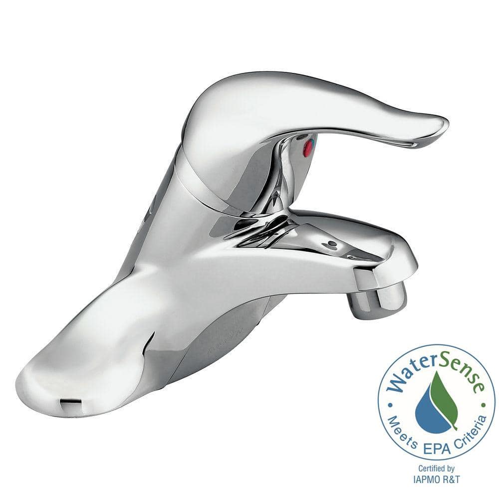 Modern Chrome Centerset Single-Handle Bathroom Faucet