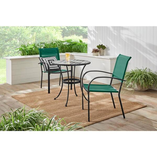 Stylewell Mix And Match Stationary, Garden Treasures Stackable Steel Dining Chair With Sling Seat