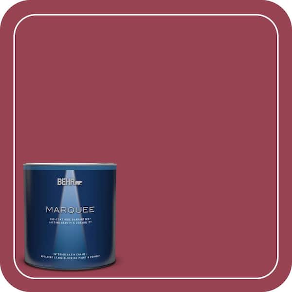 BEHR MARQUEE 1 qt. Home Decorators Collection #HDC-CL-04 French Rose Satin Enamel Interior Paint & Primer