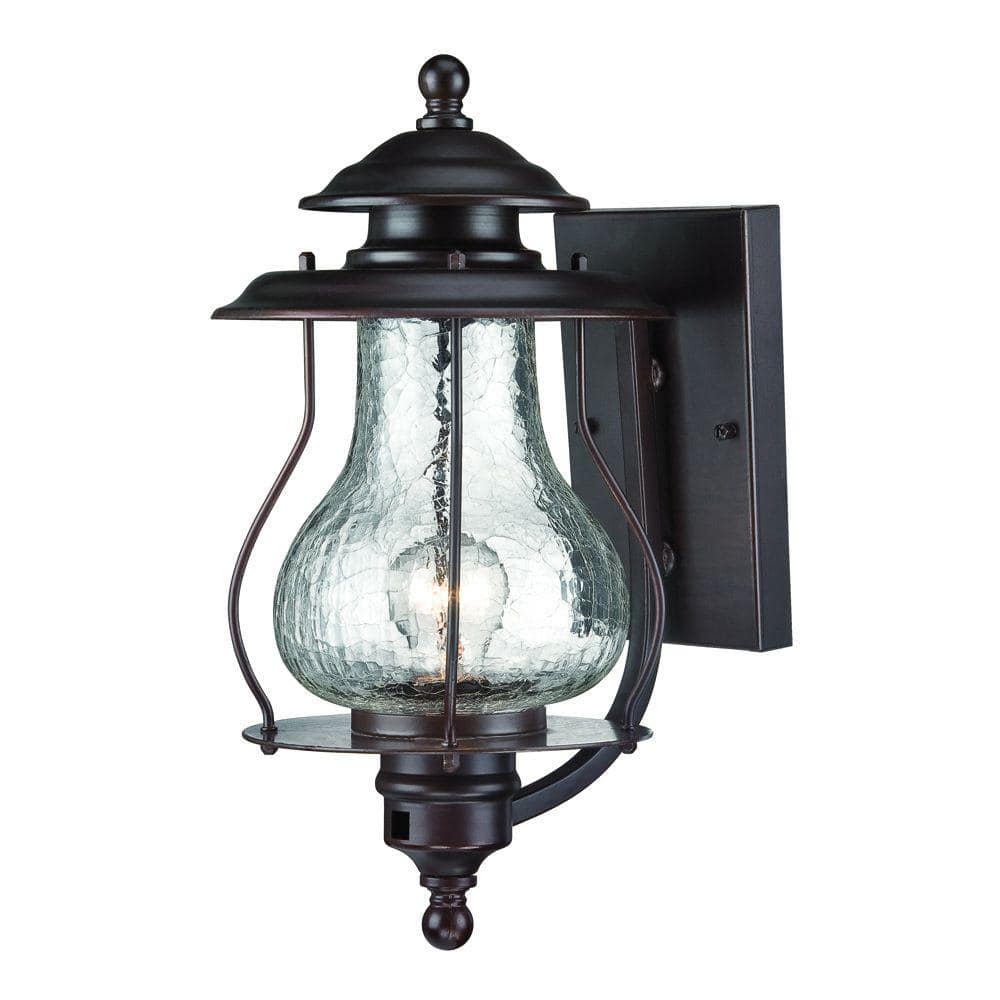 Blue Ridge Collection 1-Light Architectural Bronze Outdoor Wall Lantern Sconce price history on PriceWatchPro
