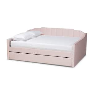 Lennon Pink Queen Size Daybed with Trundle