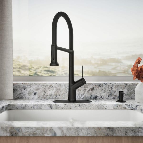 With Sprayer KOHLER Single Handle Pull Down Touchless