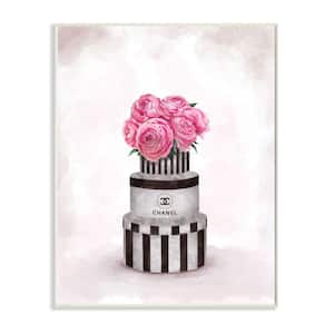 13 in. x19 in. "Fashion Flower Box Stack Pink Painting"by Ziwei LiWood Wall Art