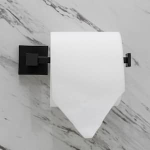 Trieste 4-Piece 18-in. Towel Bar Bathroom Hardware Set in Matte Black