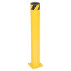 Vestil 24 in. X 5.5 in. Yellow Steel Pipe Safety Bollard BOL-24-5.5 ...