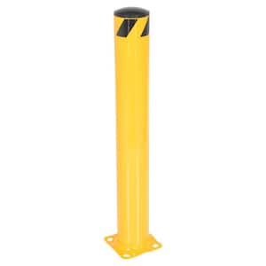 42 in. X 5.5 in. Yellow Steel Pipe Safety Bollard