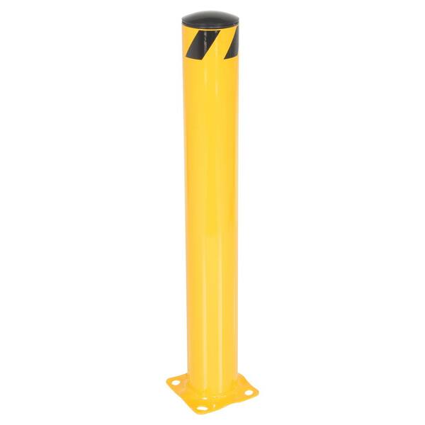 Vestil 42 in. X 5.5 in. Yellow Steel Pipe Safety Bollard BOL-42-5.5 ...