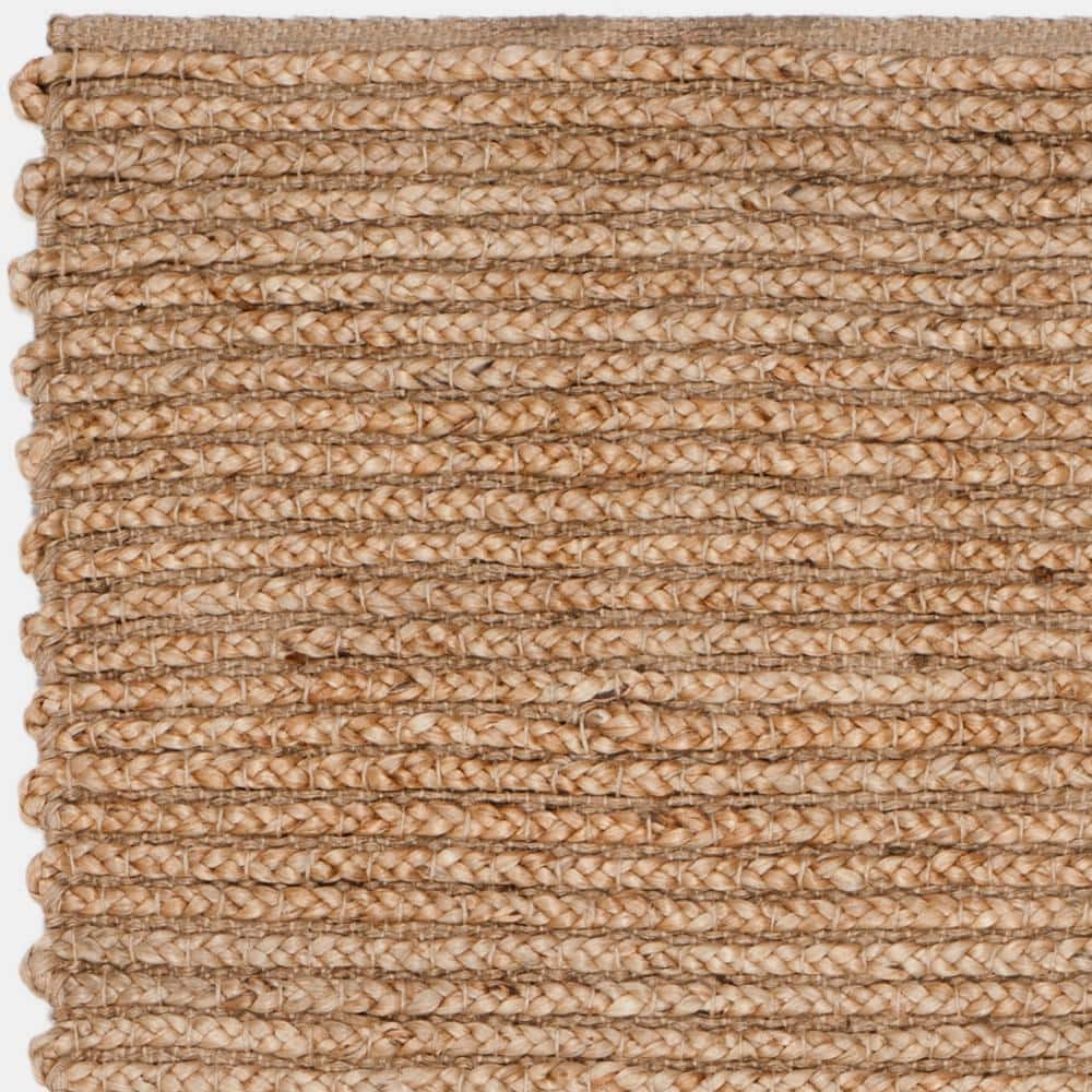 Natural Handmade Flat Woven Jute Runner Rug - 2'3" x 10'