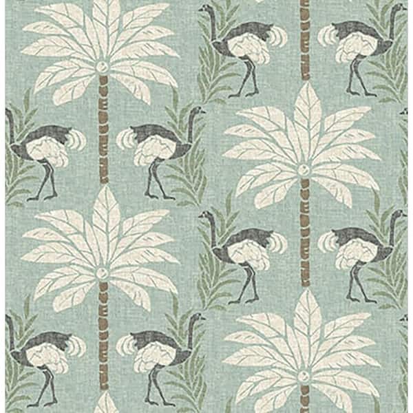 Stroll Along Deco Seamist Vinyl Peel and Stick Wallpaper Roll (Covers 30.75 sq. ft)