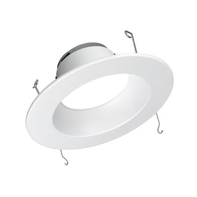 5/6 in. High-Output Series 3000K White Integrated LED Recessed Retrofit Downlight Trim