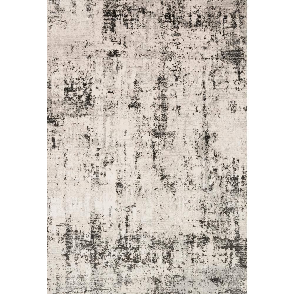 Loloi Alchemy Silver/Graphite 2 ft. 8 in. x 4 ft. Contemporary Abstract ...