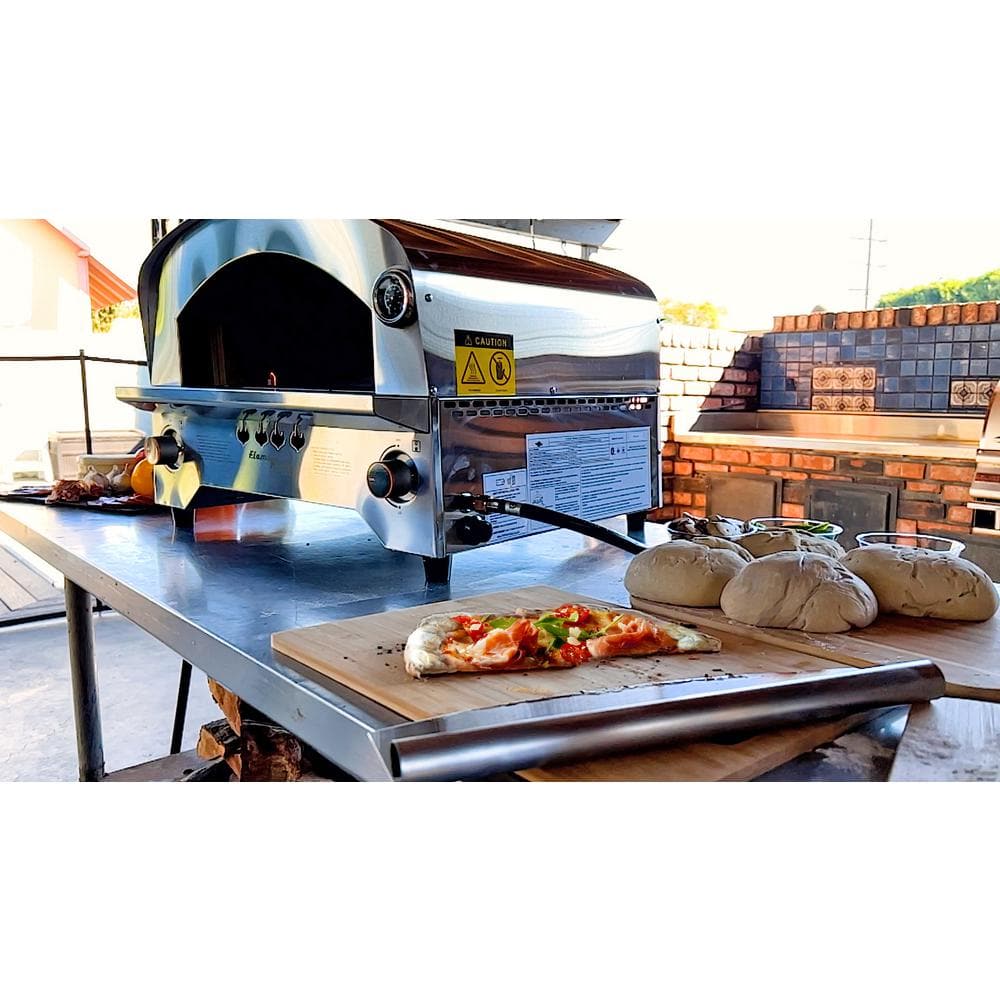 Flame King Stainless Steel Propane Outdoor Pizza Oven