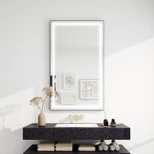 24 in. W x 32 in. H Rectangular Aluminum Framed Anti-Fog Wall-Mounted LED Light Bathroom Vanity Mirror