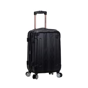 London Expandable 20 in. Hardside Spinner Carry On Luggage, Black