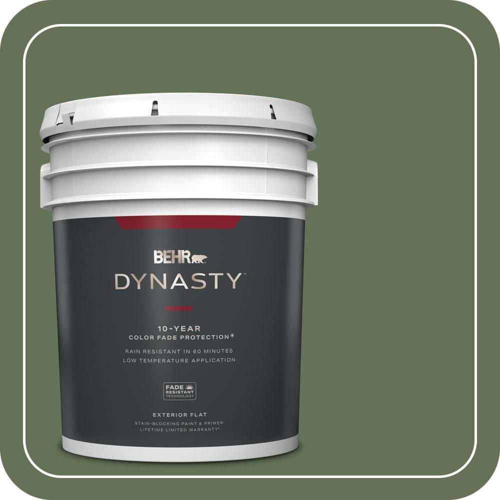 5 gal. #PMD-46 French Tarragon Flat Exterior Stain-Blocking Paint & Primer price history on PriceWatchPro