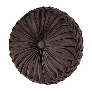 Toul house Polyester Tufted Round Decorative Throw Pillow 15 x 15 in.