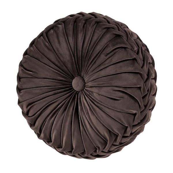 Unbranded Toul house Polyester Tufted Round Decorative Throw Pillow 15 x 15 in.