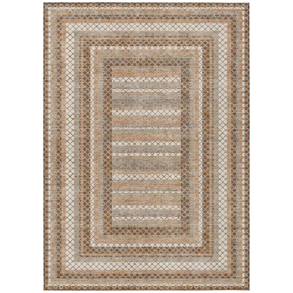 Chantille Machine Washable Indoor/Outdoor Abstract ACN2011 Chocolate 5 ft. x 7 ft. 6 in. Area Rug price history on PriceWatchPro