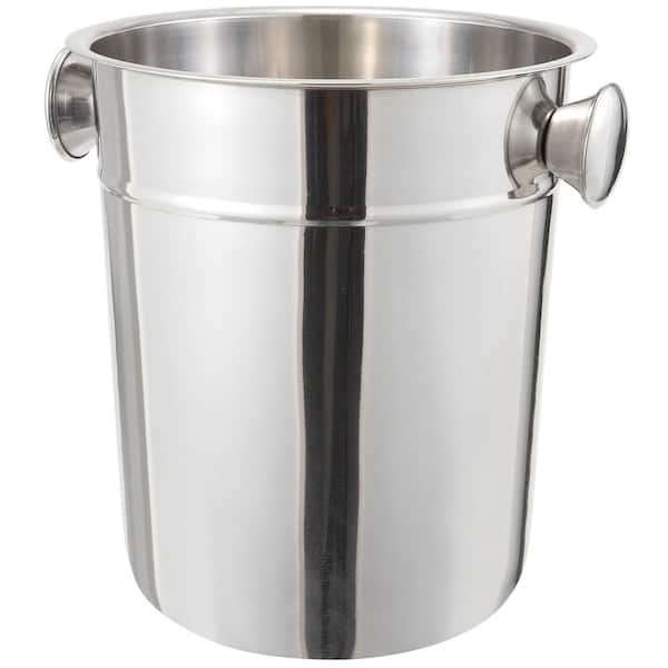 1-Bottle Stainless Steel 8 qt. Wine Bucket