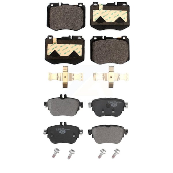 TEC Front Rear Ceramic Brake Pads Kit For 2017 Mercedes-Benz E300 Without Sport Package KTC-100645