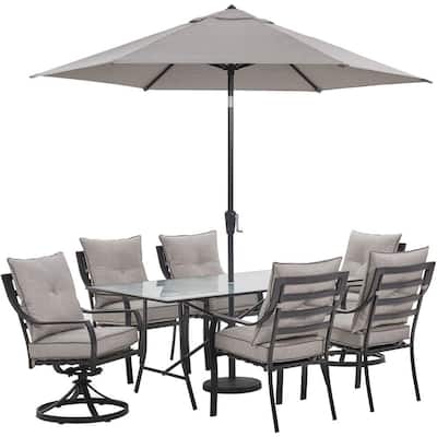 Umbrella Included Patio Dining Sets, Patio Chair And Table Set With Umbrella