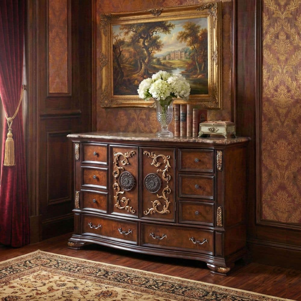 dark-cherry-and-oak-furniture-