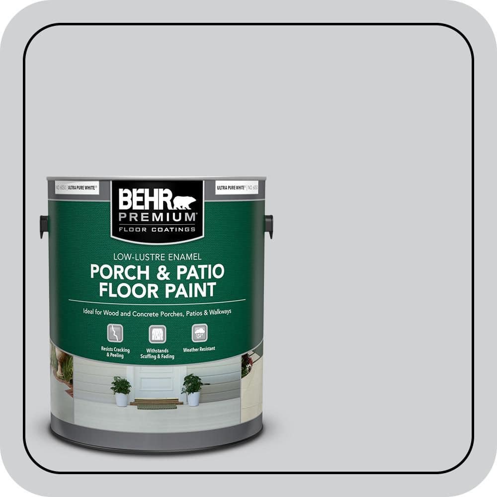 1 gal. #N510-1 Silver Shadow Low-Lustre Enamel Interior/Exterior Porch and Patio Floor Paint price history on PriceWatchPro