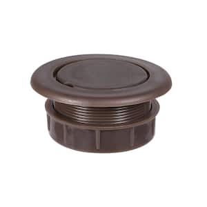 Parasol Umbrella Hole Ring Plug and Cap Set for Patio, Dark Brown