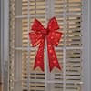 Home Accents Holiday 24 in. Yuletide Lane LED Red Tinsel Bow Holiday Yard Decoration 23RT2822314