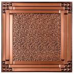 Genoa 2 ft. x 2 ft. Lay-in or Glue-up Ceiling Tile in Antique Copper (40 sq. ft. / case)