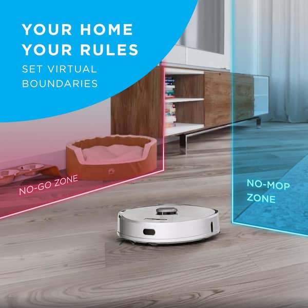 iHome Autovac Halo 2-in-1 Robotic and Mop with Auto Empty Base iHRV7-SLV - The Home Depot
