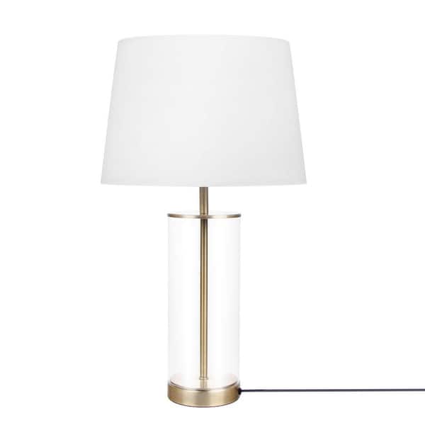 Nersunda 22.8 in. Antique Bronze Table Lamp with Shade