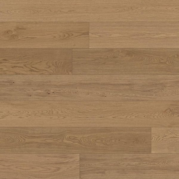 ASPEN FLOORING Take Home Sample - Turner White Oak Water Resistant Engineered Hardwood Flooring