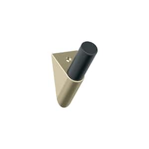 Acclivity 3-11/16 in. L Golden Champagne/Matte Black Single Prong Wall Hook