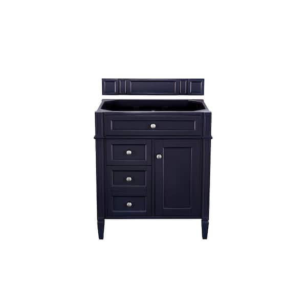 James Martin Vanities Brittany 28.8 in. W x 23 in. D x 32.8 in. H Single Bath Vanity Cabinet Without Top in Victory Blue