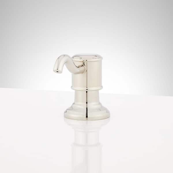 Amberly Sink Mount Soap Dispenser in Polished Nickel