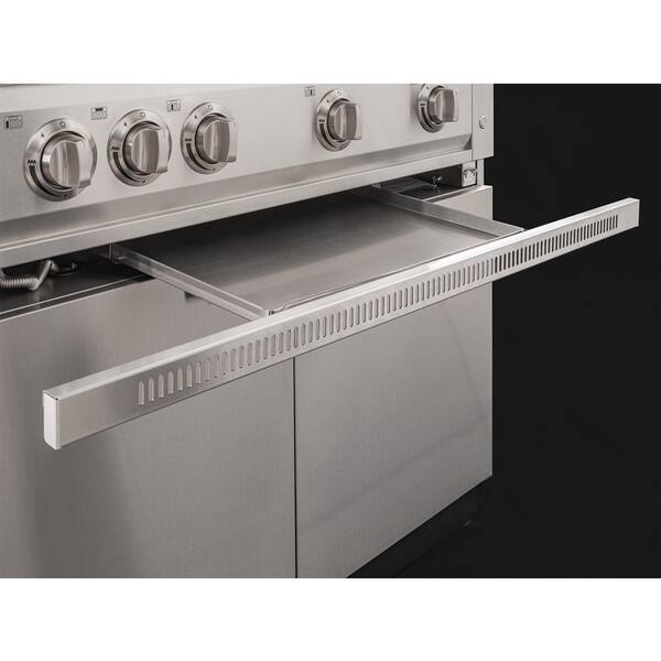 NewAge Products 33 in. Outdoor Kitchen 4-Burner Propane Gas Platinum Grill  in Stainless Steel 66910 - The Home Depot